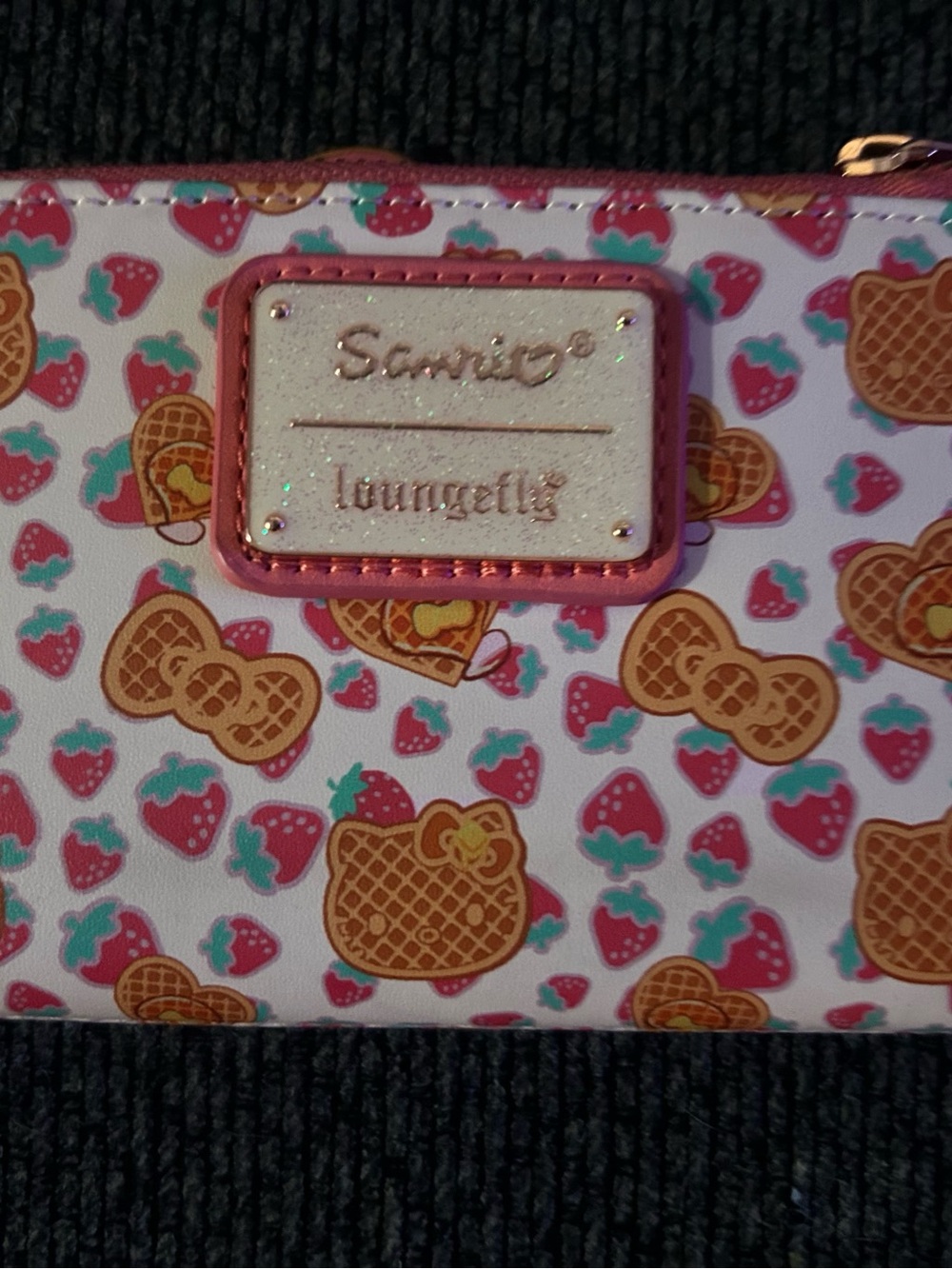 Hello Kitty Yellow Waffle Loungefly Wallet